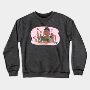 Frida Kahlo & Pets 4 Crewneck Sweatshirt